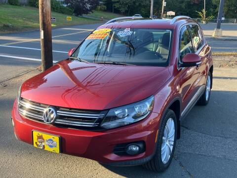 2015 Volkswagen Tiguan for sale at R & A Automotive in Peabody MA