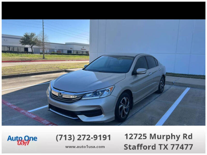2016 Honda Accord for sale at Auto One USA in Stafford TX