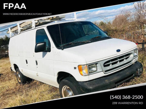 2000 Ford E-250 for sale at FPAA in Fredericksburg VA
