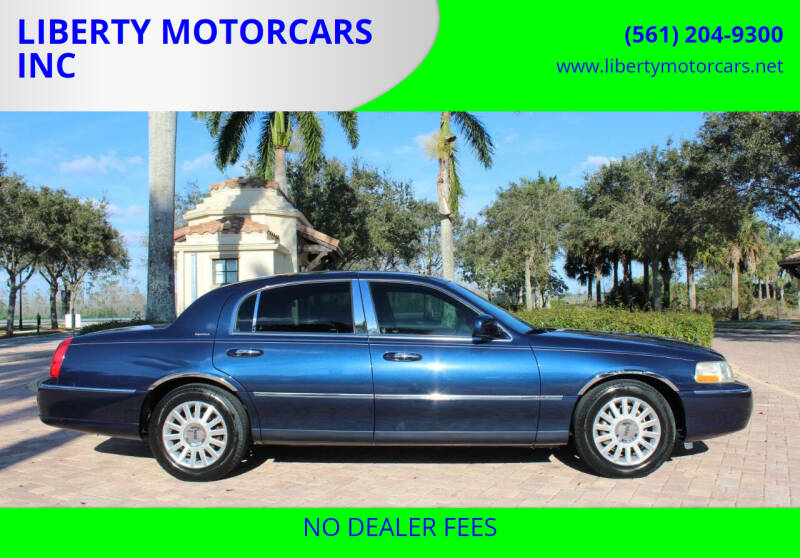 2003 Lincoln Town Car for sale at LIBERTY MOTORCARS INC in Royal Palm Beach FL