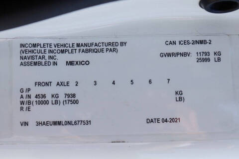 2022 International MV607