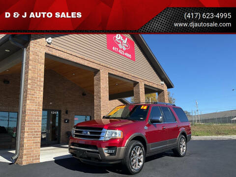 2016 Ford Expedition for sale at D & J AUTO SALES in Joplin MO