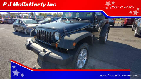 2013 Jeep Wrangler for sale at P J McCafferty Inc in Langhorne PA