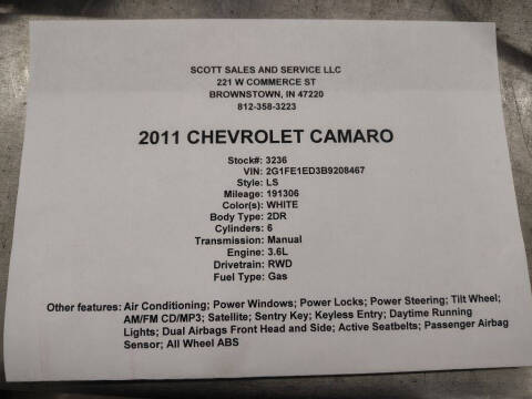 2011 Chevrolet Camaro LS