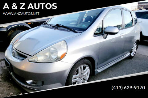 2008 Honda Fit for sale at A & Z AUTOS in Westfield MA