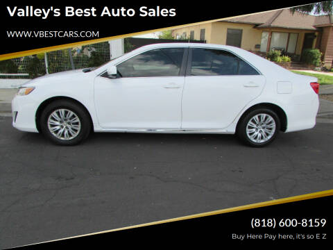 2013 Toyota Camry for sale at Valley's Best Auto Sales in Reseda CA