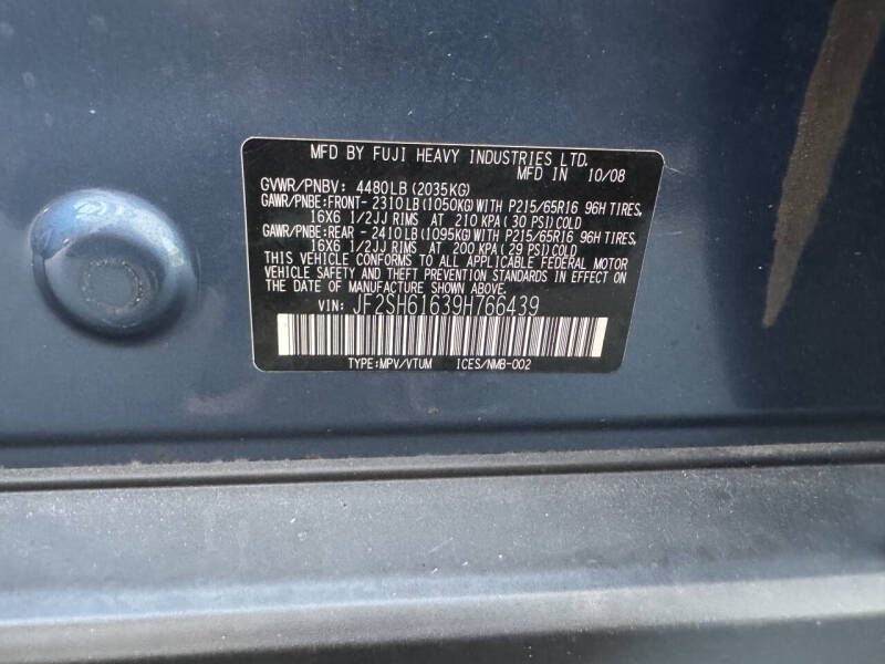 2009 Subaru Forester 2.5 X