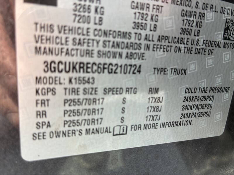 2015 Chevrolet Silverado 1500