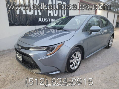 2020 Toyota Corolla for sale at ADK AUTO SALES LLC in Austin TX