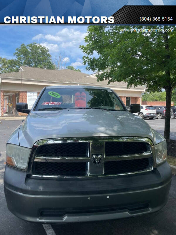 2011 RAM 1500 for sale at CHRISTIAN MOTORS in Hopewell VA