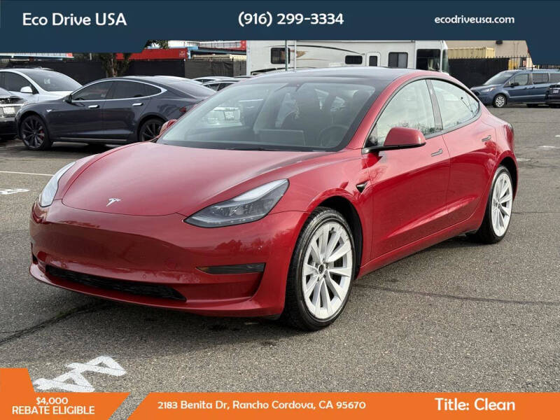 2022 Tesla Model 3 for sale at Eco Drive USA in Rancho Cordova CA