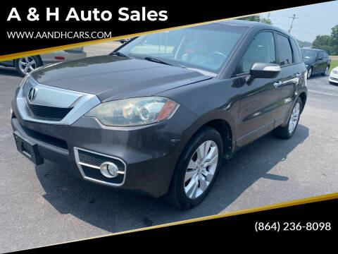 2010 Acura RDX for sale at A & H Auto Sales in Greenville SC