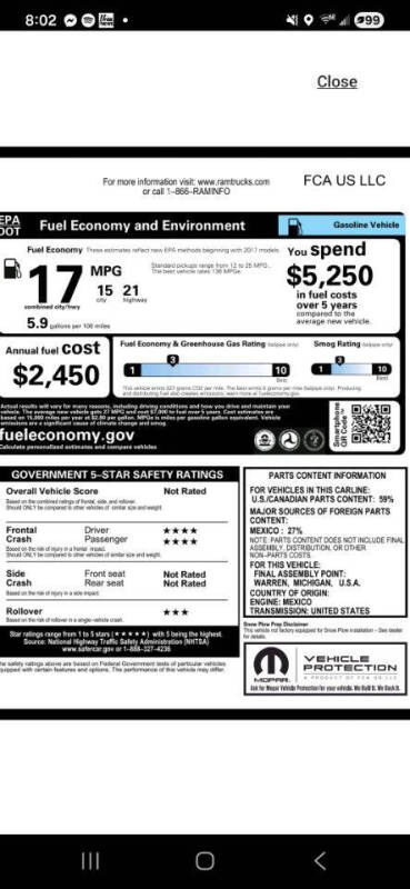 2019 RAM 1500 Classic Big Horn