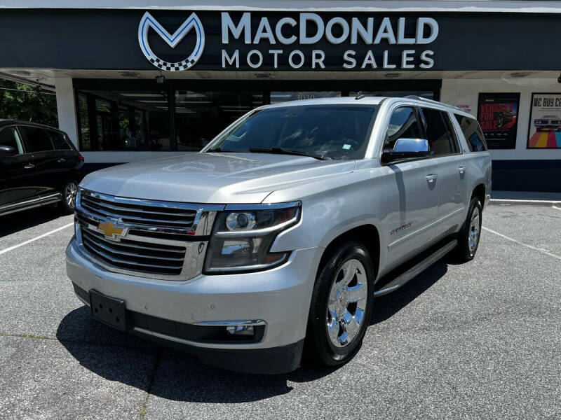 2015 Chevrolet Suburban for sale at MacDonald Motor Sales in High Point NC