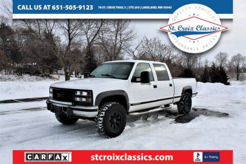 1999 GMC Sierra 2500 Classic for sale at St. Croix Classics in Lakeland MN