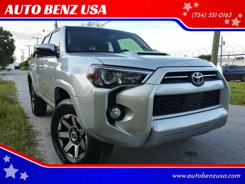 2020 Toyota 4Runner for sale at AUTO BENZ USA in Fort Lauderdale FL