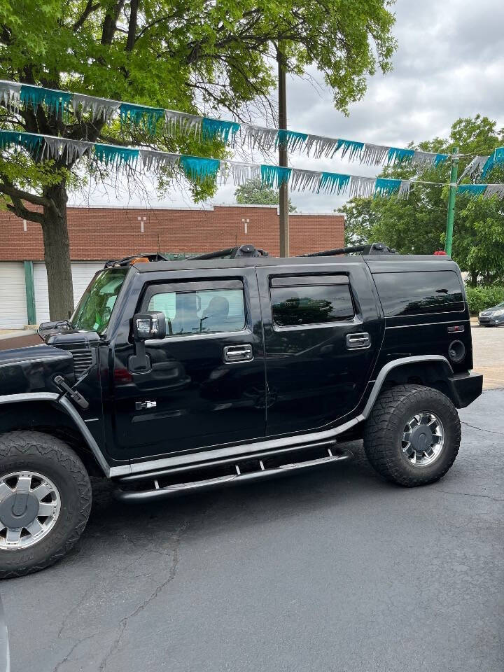 Black 2003 HUMMER H2 Base 4dr 4WD SUV 2