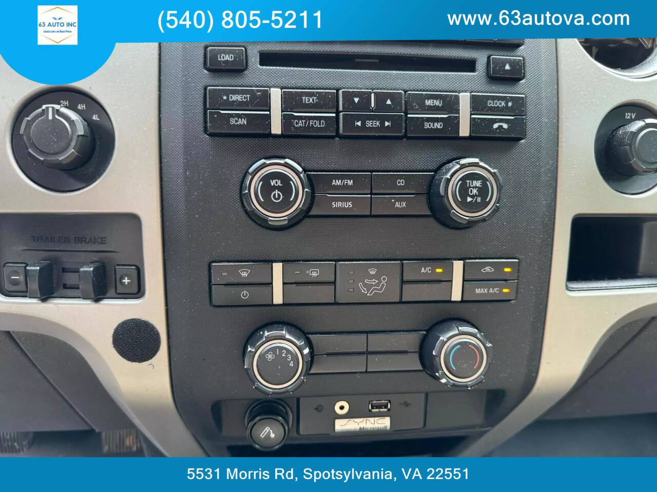 2011 Ford F-150 for sale at 63 Auto Inc in Spotsylvania, VA