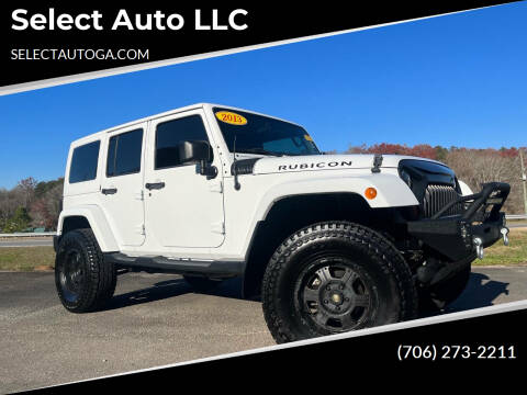 2013 Jeep Wrangler Unlimited for sale at Select Auto LLC in Ellijay GA