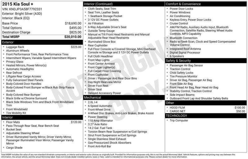 2015 Kia Soul +