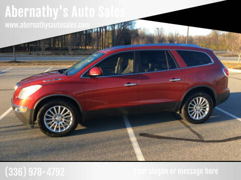 2012 Buick Enclave for sale at Abernathy's Auto Sales in Kernersville NC