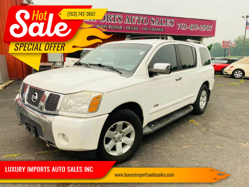 2006 Nissan Armada for sale at LUXURY IMPORTS AUTO SALES INC in North Branch MN