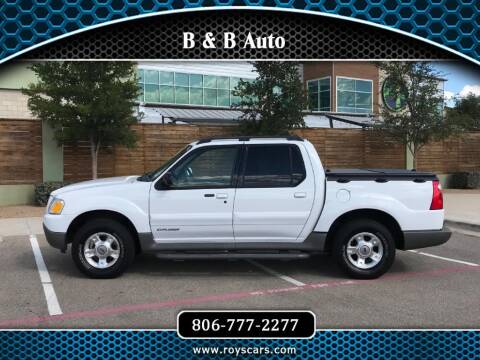 2001 Ford Explorer Sport Trac for sale at B & B AUTO in Lubbock TX