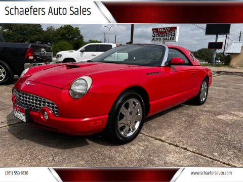 2002 Ford Thunderbird for sale at Schaefers Auto Sales in Victoria TX