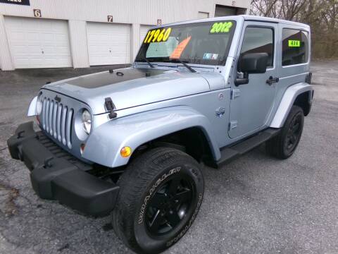 2012 Jeep Wrangler for sale at Clift Auto Sales in Annville PA