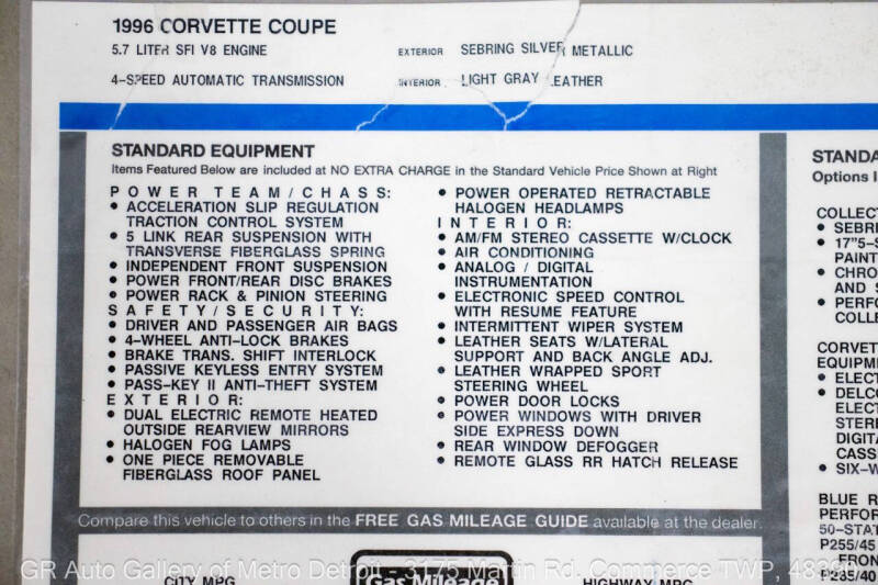 1996 Chevrolet Corvette