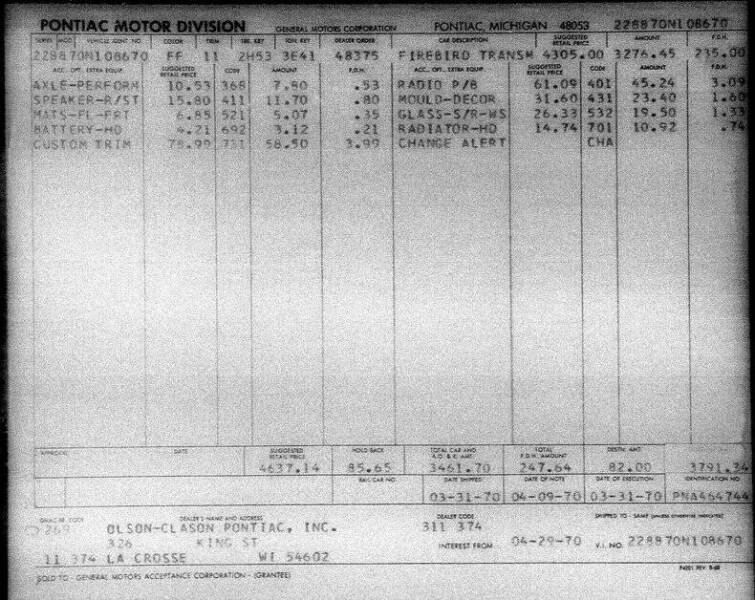1970 Pontiac Trans Am