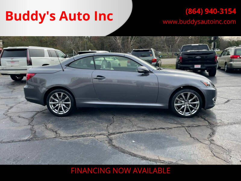 2015 Lexus IS 250C for sale at Buddy's Auto Inc in Pendleton SC