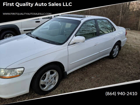 1998 Honda Accord for sale at First Quality Auto Sales LLC in Iva SC