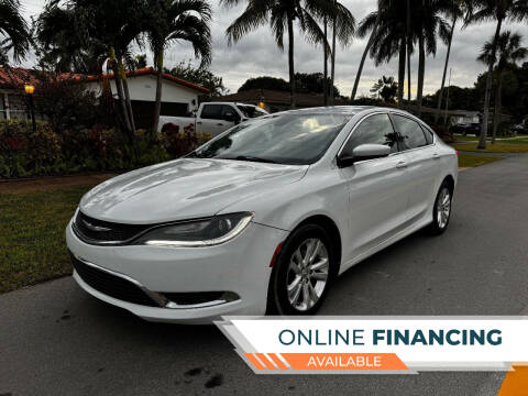 2016 Chrysler 200 for sale at SOLANOS & SANCHEZ AUTO SALES C in Hollywood FL