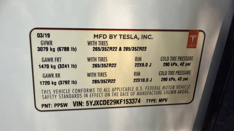 2019 Tesla Model X 75D