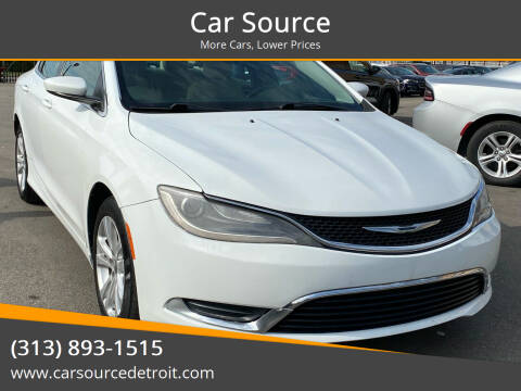 2016 Chrysler 200 for sale at Car Source in Detroit MI