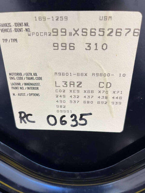 1999 Porsche 911 Carrera