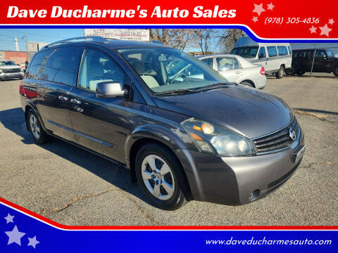 2007 Nissan Quest for sale at Dave Ducharme's Auto Sales in Lowell MA