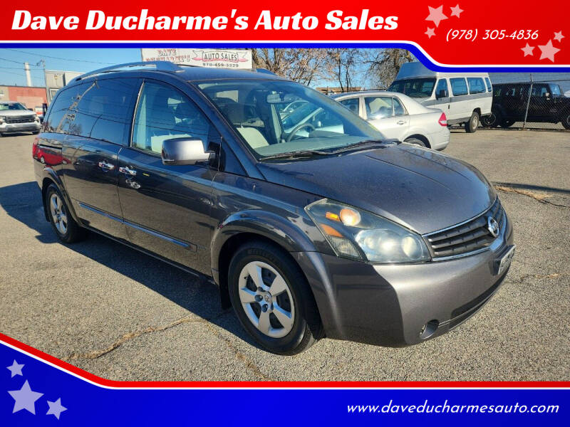 2007 Nissan Quest for sale at Dave Ducharme's Auto Sales in Lowell MA