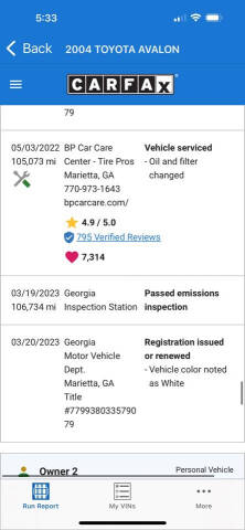 2004 Toyota Avalon XLS