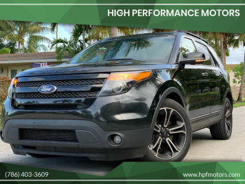 2013 Ford Explorer for sale at HIGH PERFORMANCE MOTORS in Hollywood FL