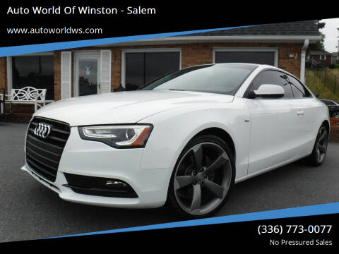 2014 Audi A5 for sale at Auto World Of Winston - Salem in Winston Salem NC