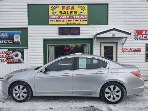 2010 Honda Accord for sale at FCA Sales in Motley MN