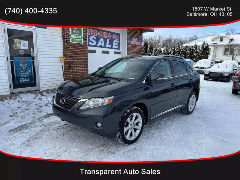 2010 Lexus RX 350 for sale at Transparent Auto Sales LLC in Baltimore OH