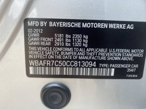 2012 BMW 5 Series 535i
