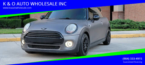 2015 MINI Hardtop 2 Door for sale at K & O AUTO WHOLESALE INC in Jacksonville FL