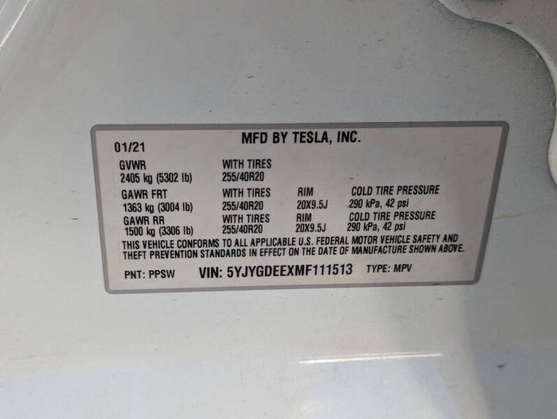 2021 Tesla Model Y Long Range