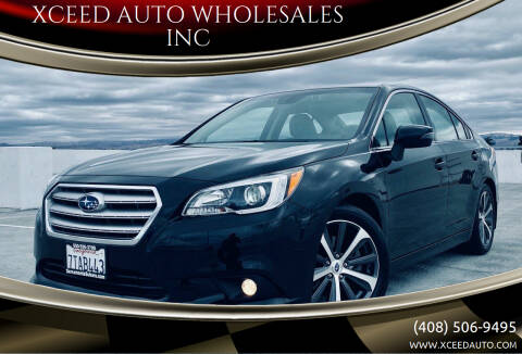 2017 Subaru Legacy for sale at XCEED AUTO WHOLESALES INC in San Jose CA