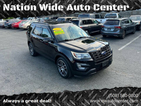 2016 Ford Explorer for sale at Nation Wide Auto Center in Brockton MA