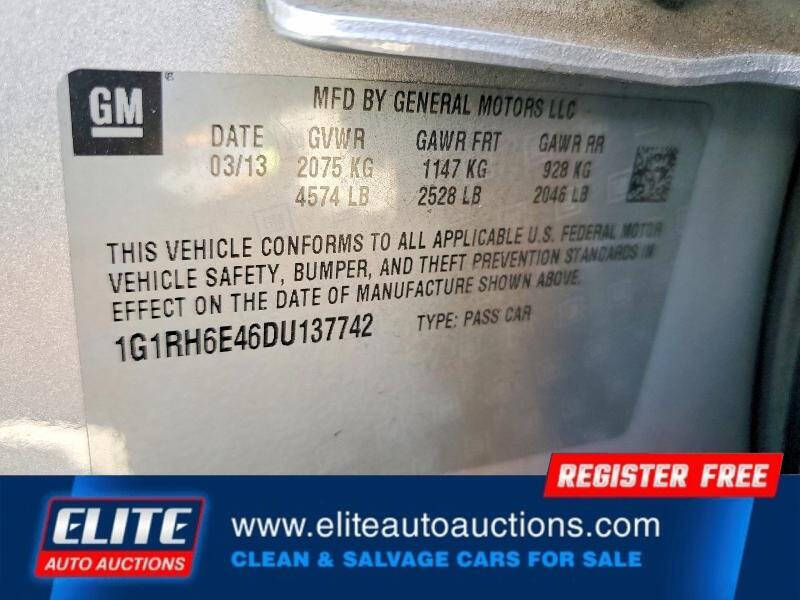 Silver 2013 Chevrolet Volt Premium Premium 4dr Hatchback 26